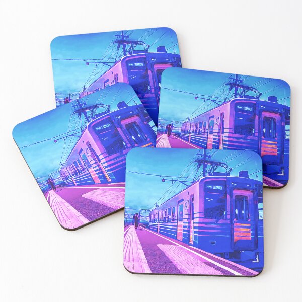 Item preview, alone with japanese train cyberpunk designed and sold by vanyadesign.