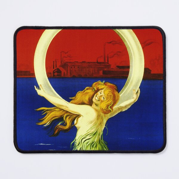 Item preview, LA SIRENE Pneu Velo Baudou Mermaid Tires 1910 Leonetto Cappiello Vintage French Advertisement Poster Art designed and sold by retroposters.