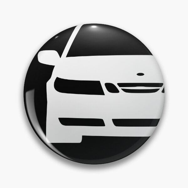 Item preview, Saab 9-5 1997-2001 pre-facelift white silhouette designed and sold by EdimDesign.