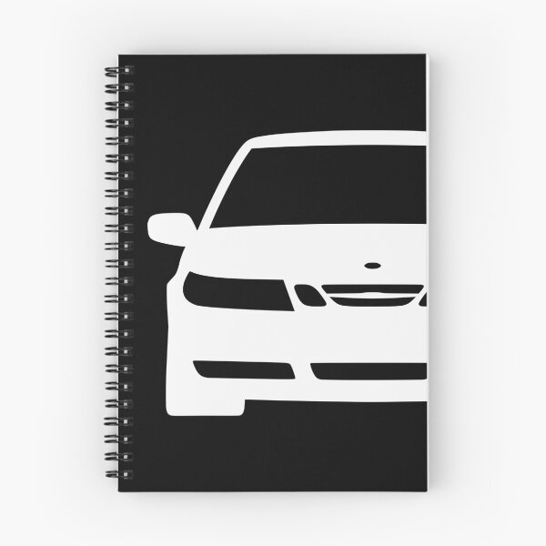 Item preview, Saab 9-5 1997-2001 pre-facelift white silhouette designed and sold by EdimDesign.