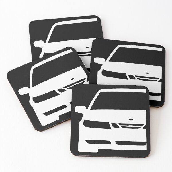 Item preview, Saab 9-5 1997-2001 pre-facelift white silhouette designed and sold by EdimDesign.