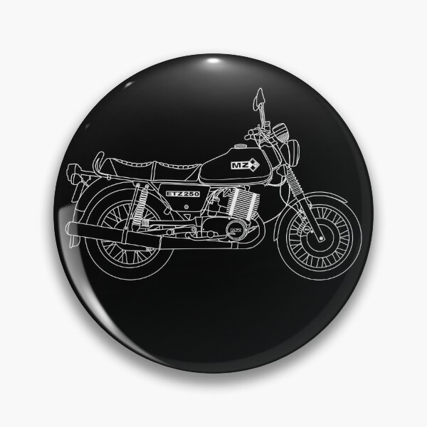 Item preview, MZ ETZ 250 motorbike two stroke white lines best t-shirt design designed and sold by EdimDesign.