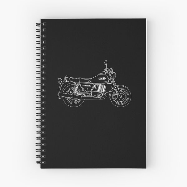 Item preview, MZ ETZ 250 motorbike two stroke white lines best t-shirt design designed and sold by EdimDesign.