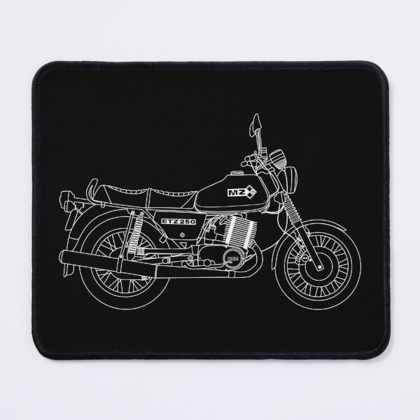 Item preview, MZ ETZ 250 motorbike two stroke white lines best t-shirt design designed and sold by EdimDesign.