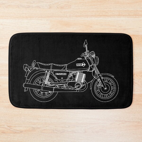 Item preview, MZ ETZ 250 motorbike two stroke white lines best t-shirt design designed and sold by EdimDesign.