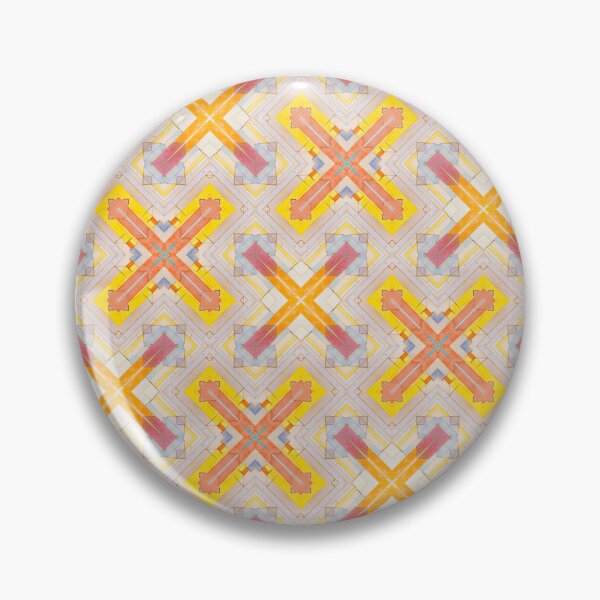 Item preview, Patrón de repetición de cruz transparente de color pastel amarillo y blanco designed and sold by PatternFantasy.