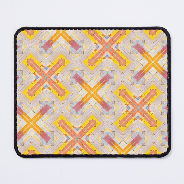 Item preview, Yellow and white Pastel Color Seamless Cross Repeating Pattern  designed and sold by PatternFantasy.