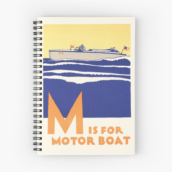 Item preview, M is for Motor boat designed and sold by BrigitteCooper.