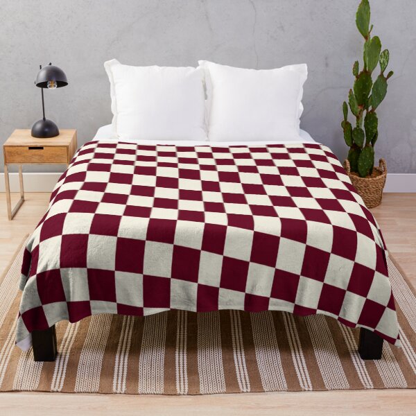 Item preview, Wavy Burgundy Checks designed and sold by CaseyCara.