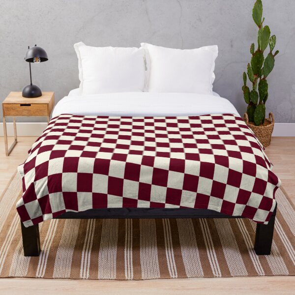 Item preview, Wavy Burgundy Checks designed and sold by CaseyCara.
