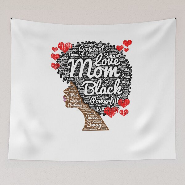 Item preview, African American Mom Words in Afro Gift designed and sold by blackartmatters.