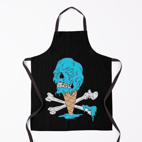 Item preview, Blue Ice Cream Melting Skull designed and sold by BlackSheepEllis.
