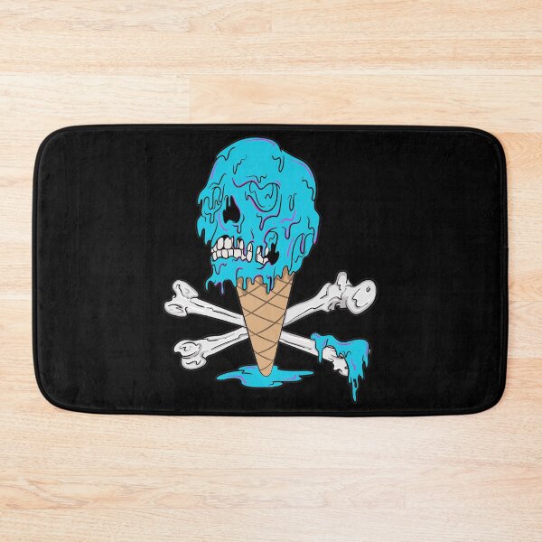 Item preview, Blue Ice Cream Melting Skull designed and sold by BlackSheepEllis.