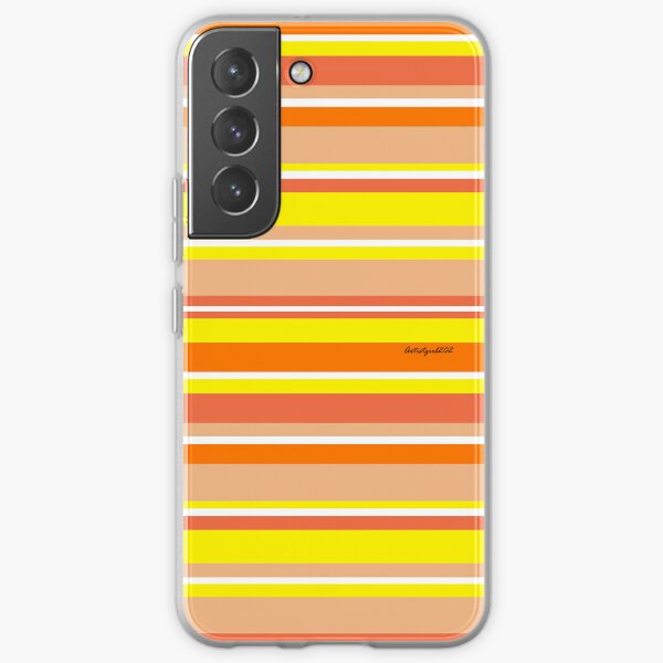stripe orange & yellow Samsung Galaxy Soft Case