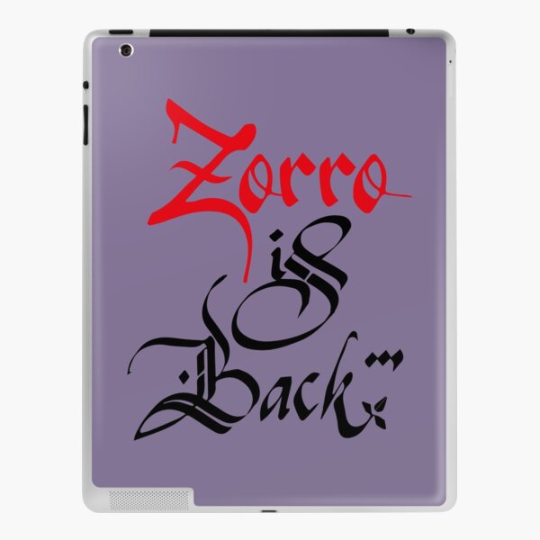 ZORRO is back iPad Skin