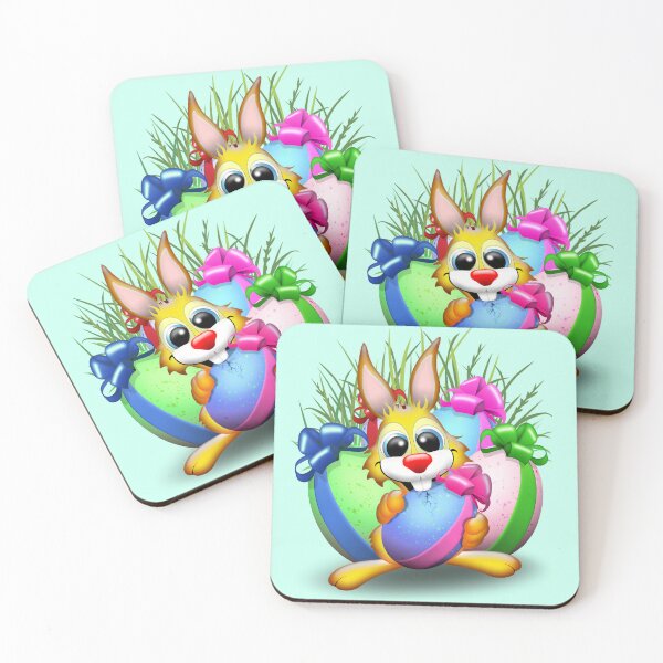 Item preview, Easter Bunny Funny and Cute Character Biting an Egg  designed and sold by BluedarkArt.