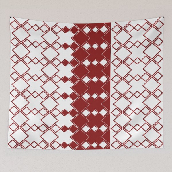 Item preview, Geometric square pattern red designed and sold by TipTopTapo.