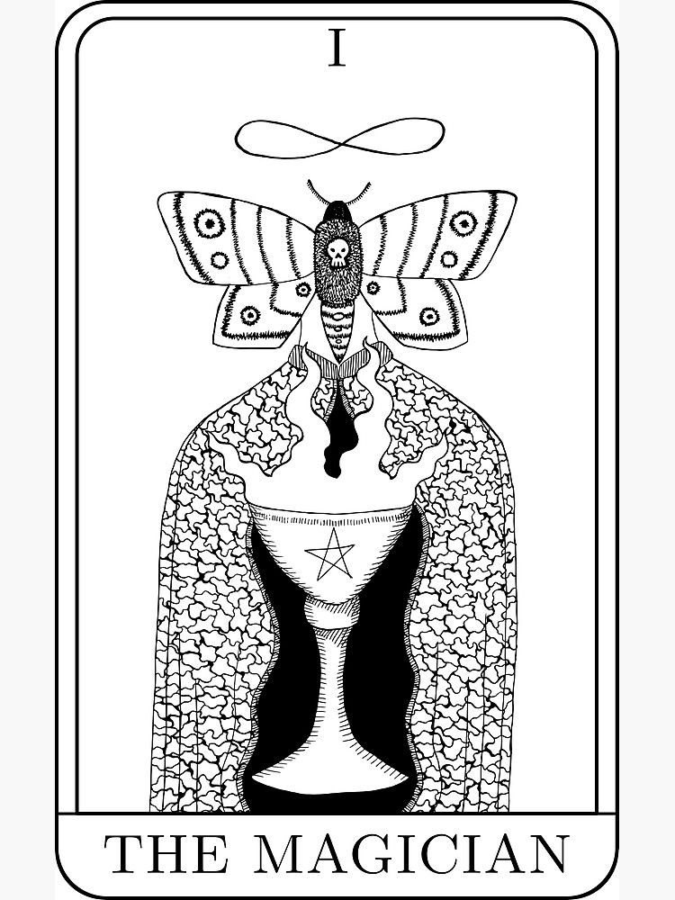 The Magician Tarot Card Design. Digital Download for Tattoo 