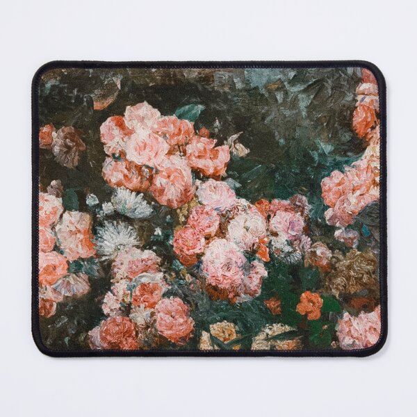 Item preview, Pink Roses Oil Painting designed and sold by apopofbeauty.