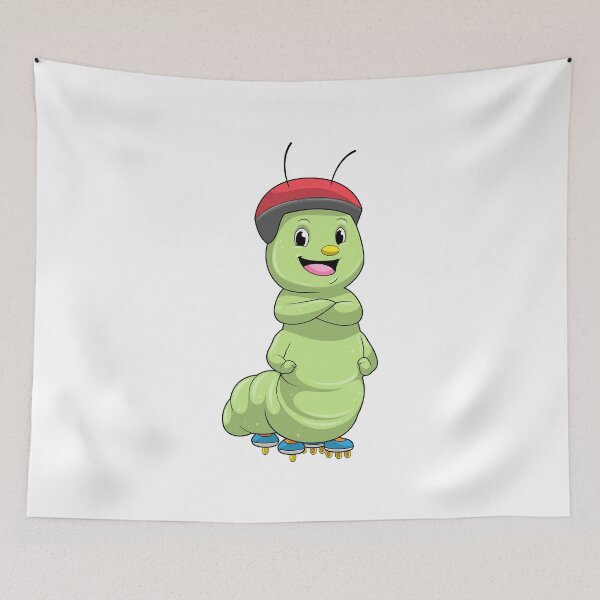 Item preview, Caterpillar as Inline skater with Roller skates designed and sold by Snabdesign84.