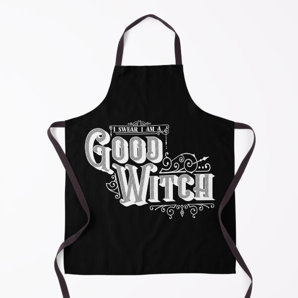 Item preview, I Swear I Am A Good Witch -White on Black designed and sold by AliceQuinn.