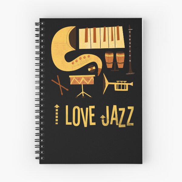 Item preview, I Love Jazz. Retro Jazz Band Instruments Music Vintage Design designed and sold by Amir Abou-Roumié.