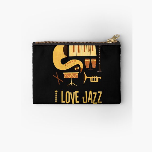 Item preview, I Love Jazz. Retro Jazz Band Instruments Music Vintage Design designed and sold by Amir Abou-Roumié.