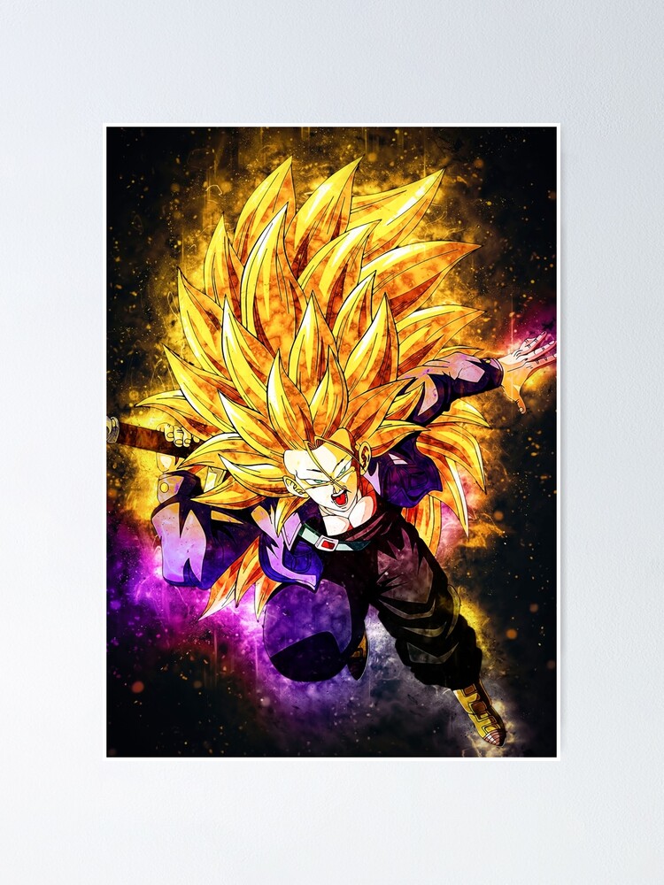 Future Trunks Dragon Ball Fine Art Anime Poster for Sale by