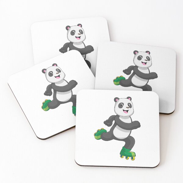 Item preview, Panda as Inline skater with Roller skates designed and sold by Snabdesign84.