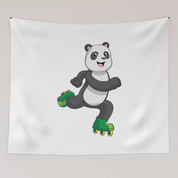 Item preview, Panda as Inline skater with Roller skates designed and sold by Snabdesign84.
