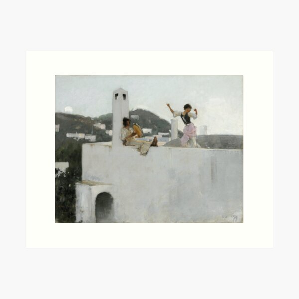 Item preview, John Singer Sargent - Capri Girl On A Rooftop designed and sold by artcenter.