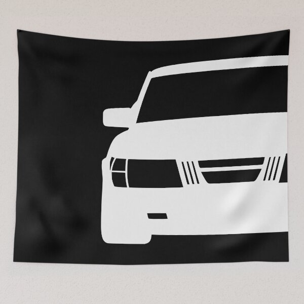 Item preview, Saab 900 1978-1983 white silhouette designed and sold by EdimDesign.