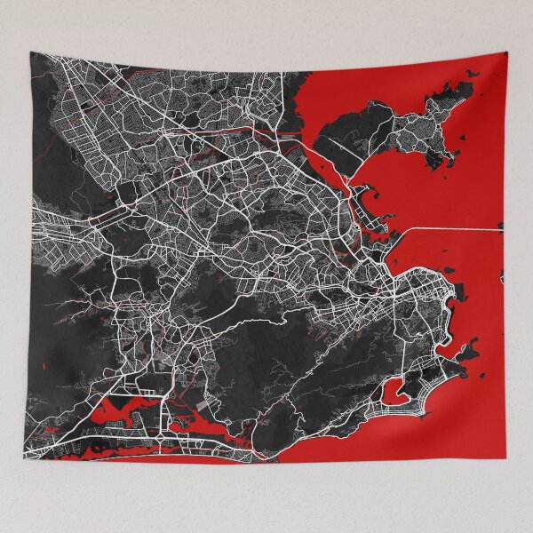Item preview, Rio de Janeiro City Map of Brazil - Oriental designed and sold by deMAP.