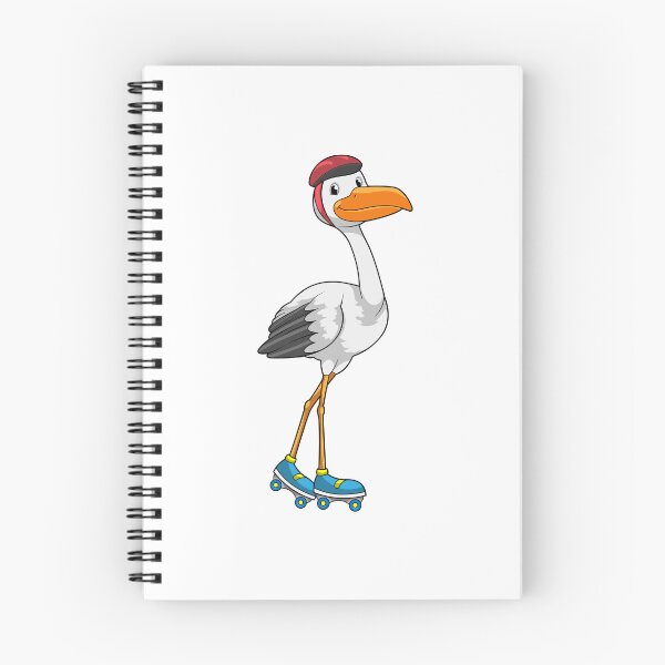 Item preview, Stork as Inline skater with Roller skates designed and sold by Snabdesign84.