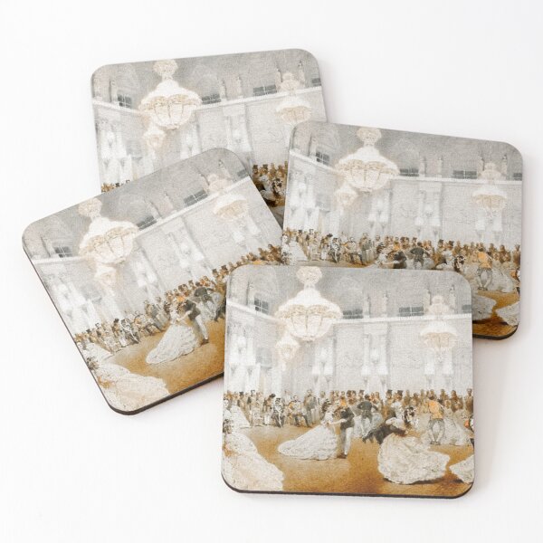 Item preview, 19th century painting of the ballroom at the Winter Palace, Russia by Mihaly Zichy designed and sold by apopofbeauty.
