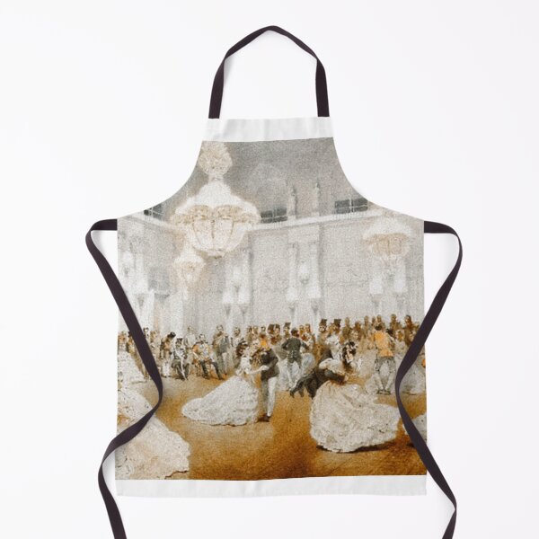 Item preview, 19th century painting of the ballroom at the Winter Palace, Russia by Mihaly Zichy designed and sold by apopofbeauty.
