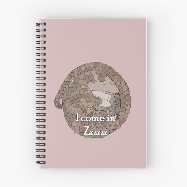 Item preview, "I come in Zzzzzz" sleeping pangolin designed and sold by themuseinspired.