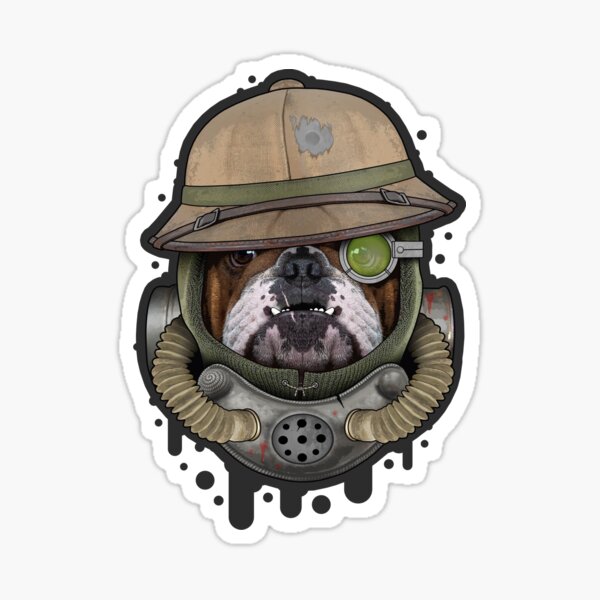 Item preview, military bulldog designed and sold by YMFargon.