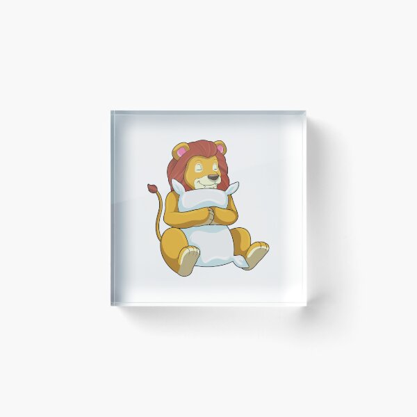 Item preview, Lion at Sleeping with Pillow designed and sold by Snabdesign84.