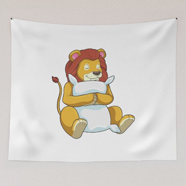 Item preview, Lion at Sleeping with Pillow designed and sold by Snabdesign84.