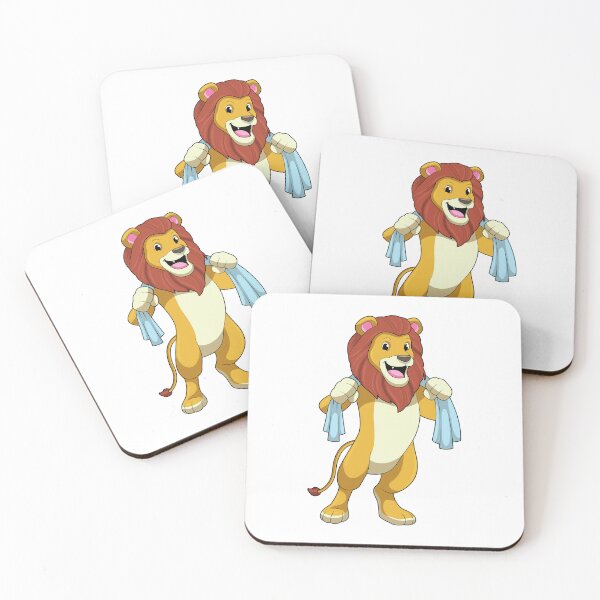 Item preview, Lion with Towel for Shower designed and sold by Snabdesign84.