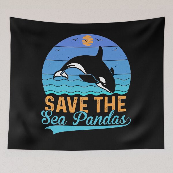 Item preview, Save the sea pandas designed and sold by pnkpopcorn.