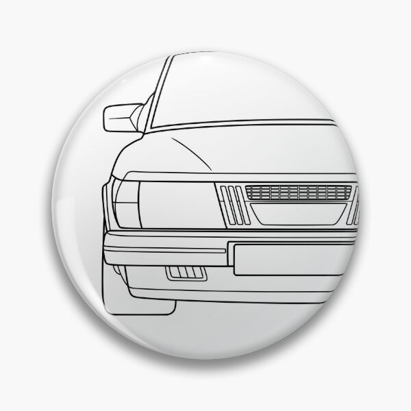 Item preview, Saab 900 1978-1983 black lines designed and sold by EdimDesign.