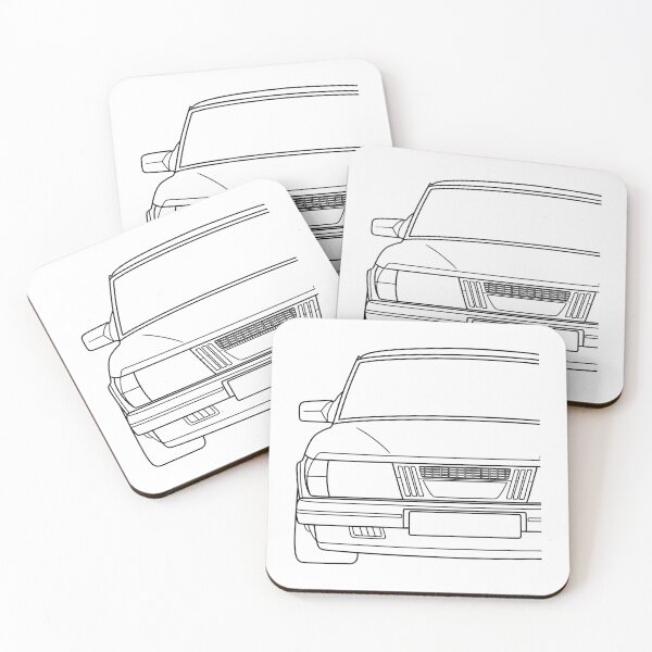 Item preview, Saab 900 1978-1983 black lines designed and sold by EdimDesign.
