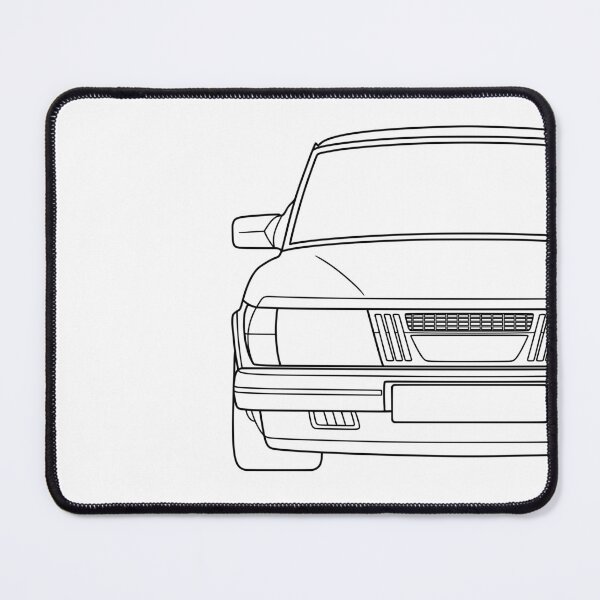 Item preview, Saab 900 1978-1983 black lines designed and sold by EdimDesign.