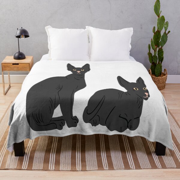 Item preview, black Sphynx cats designed and sold by softseller.