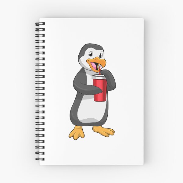 Item preview, Penguin with Drinking cup with Straw designed and sold by Snabdesign84.