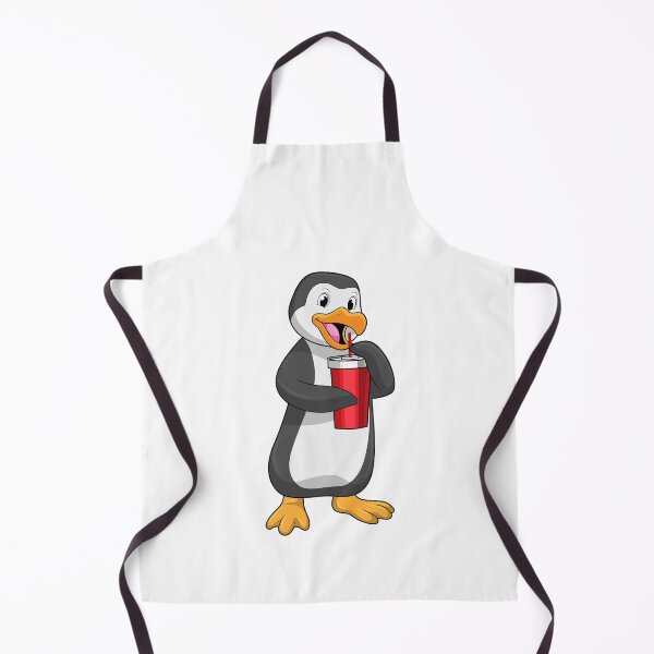 Item preview, Penguin with Drinking cup with Straw designed and sold by Snabdesign84.