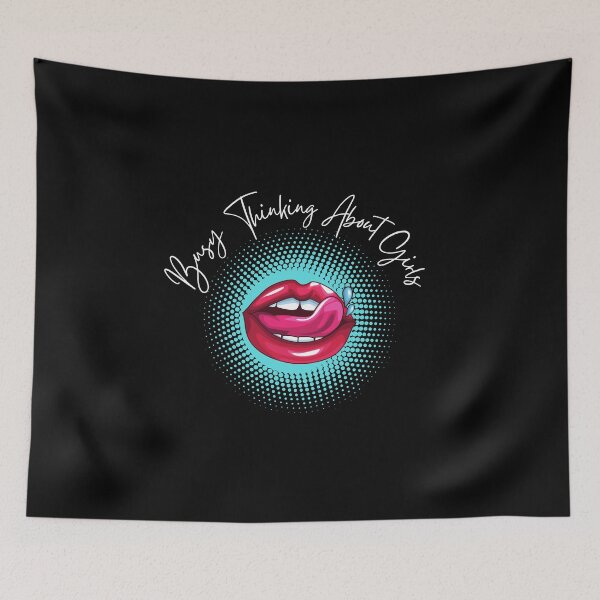 Item preview, Busy Thinking About Girls Funny Lesbian designed and sold by GeeHanz.