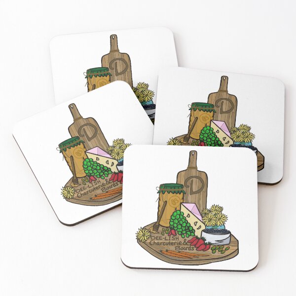Dee-Lish Charcuterie & Boards Coasters (Set of 4)